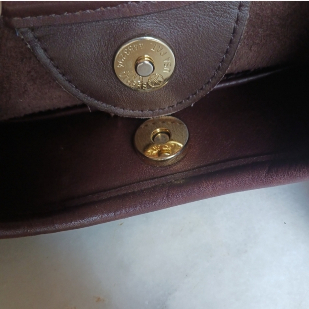 COACH 9027 ERGO MINI Satchel August 1997 brown Leather Shoulder Bag, - Picture 13 of 14
